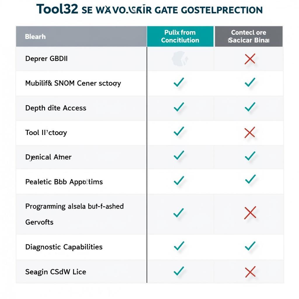 Comparison of Tool32 with Other Diagnostic Tools