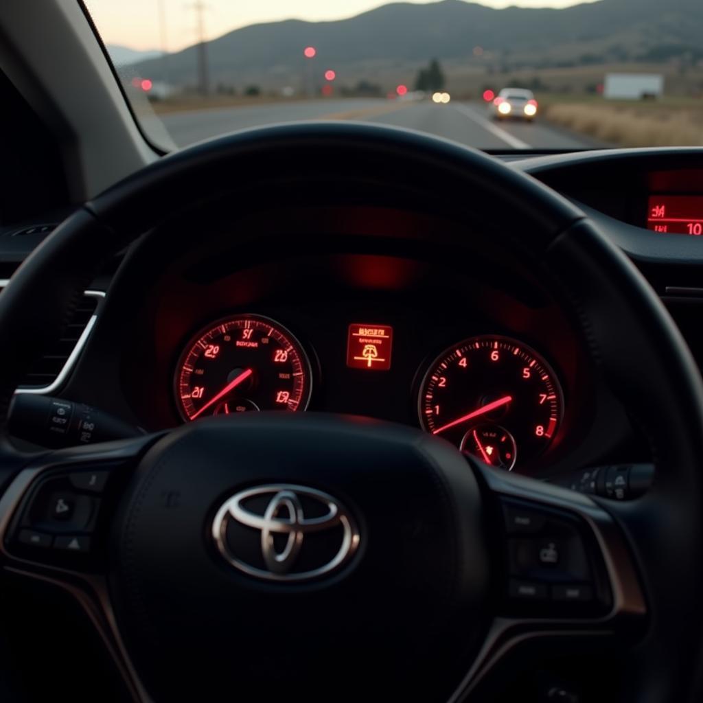 Toyota Brake Warning Light on Dashboard