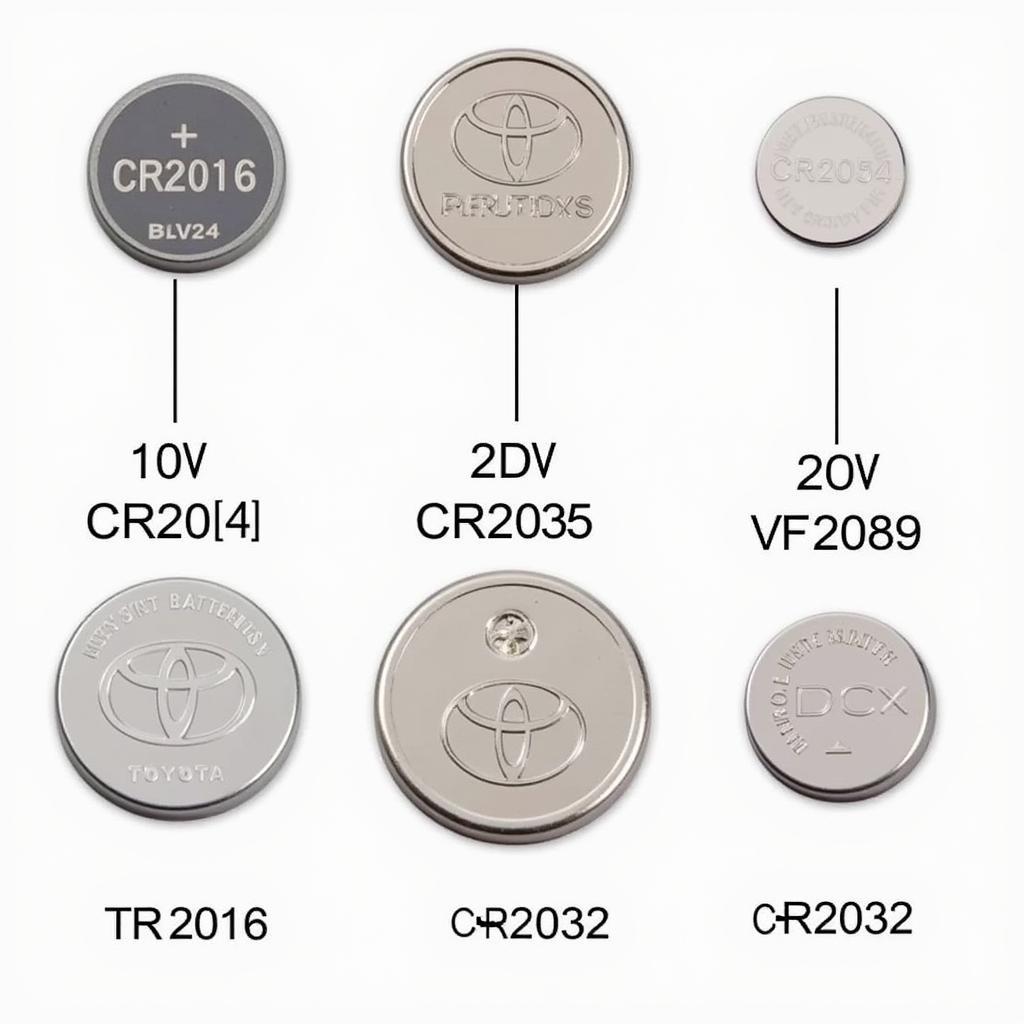 Different Types of Toyota Key Fob Batteries