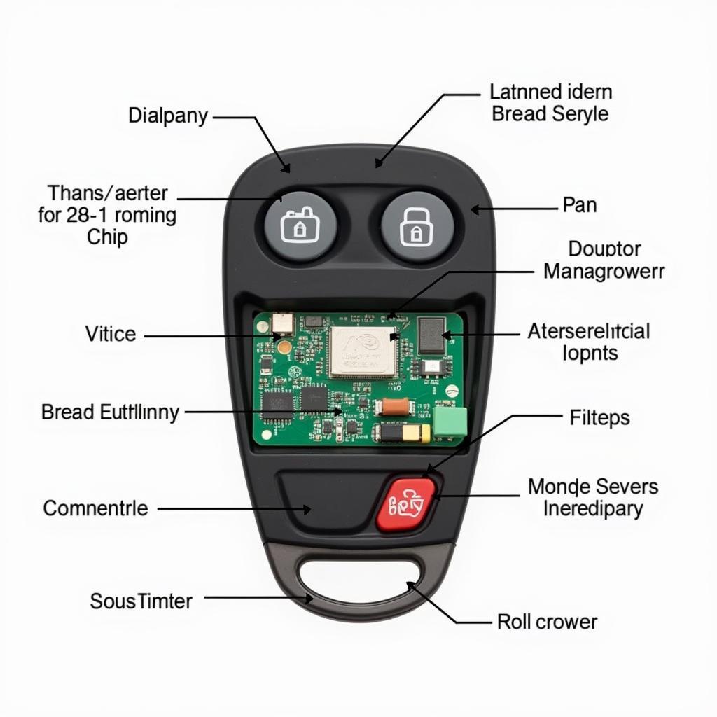 Toyota Key Fob Internal Components