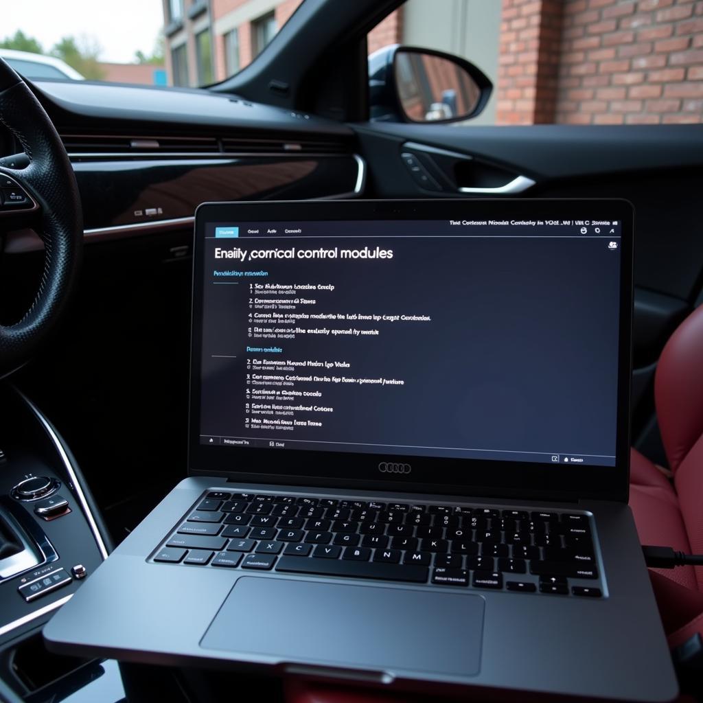 Accessing hidden features on an Audi C7 A6 with VCDS