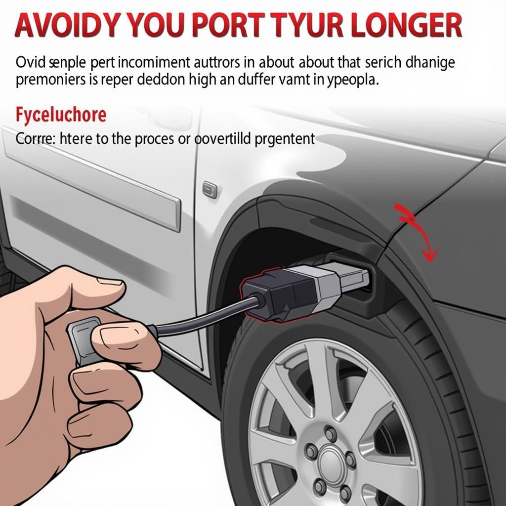 VCDS Cable Connected to OBD Port