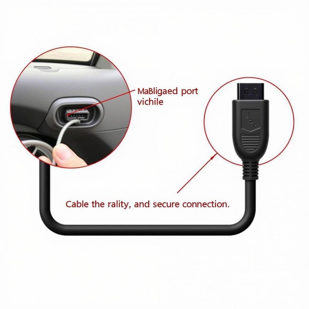 VCDS Cable Connection to OBD-II Port