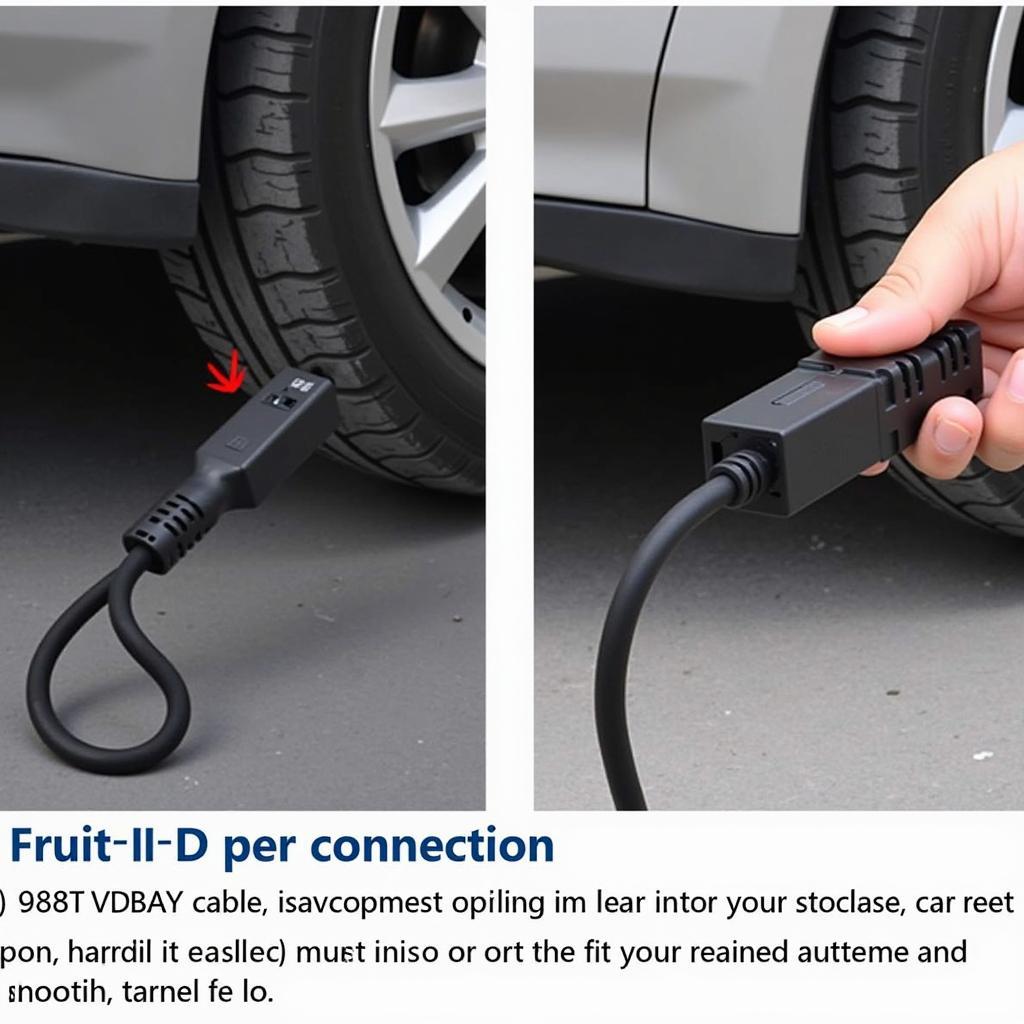 VCDS Cable Connection to OBD-II Port