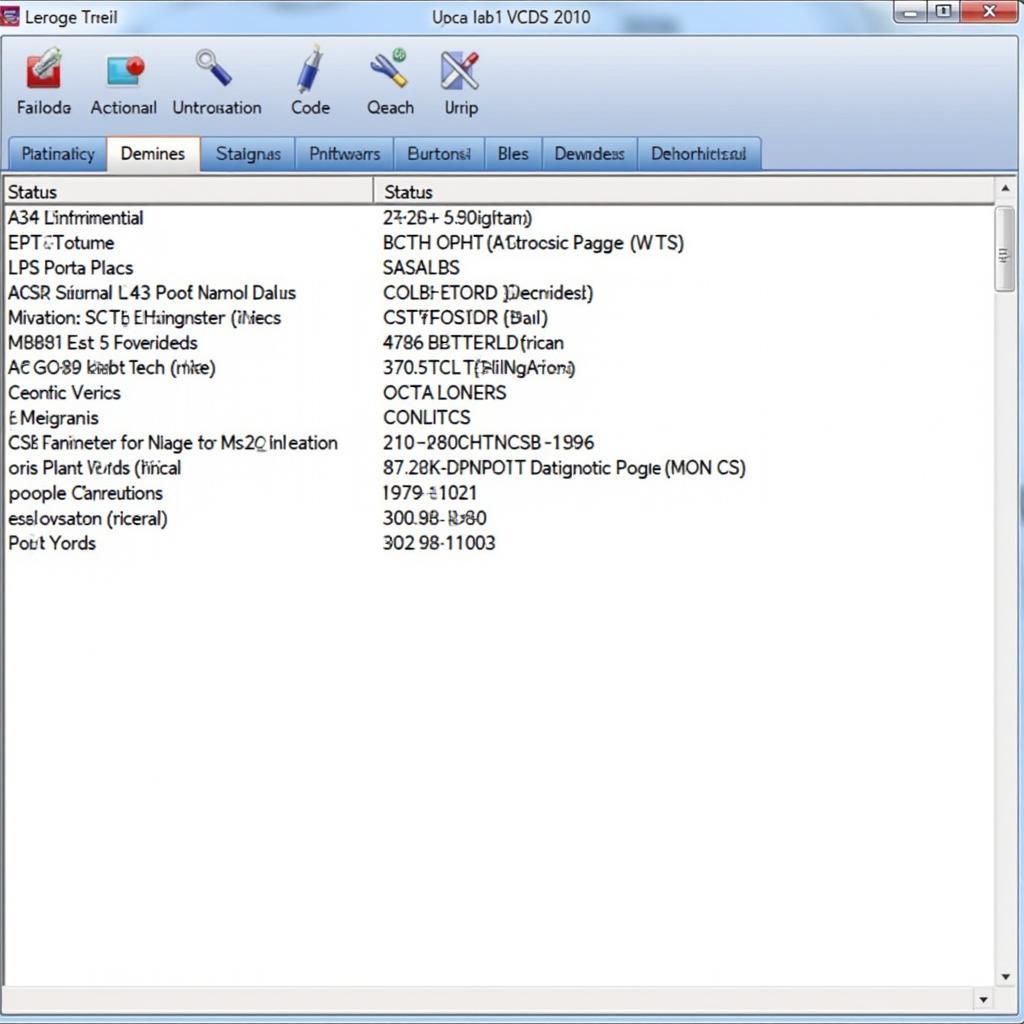 VCDS Diagnostic Trouble Codes Display