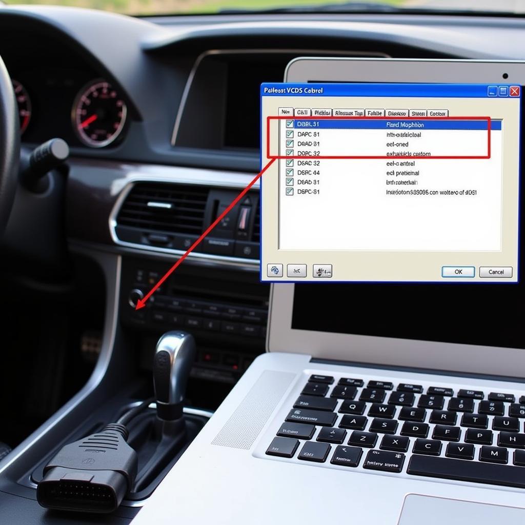 Connecting VCDS to OBD-II Port for Exhaust Flap Control