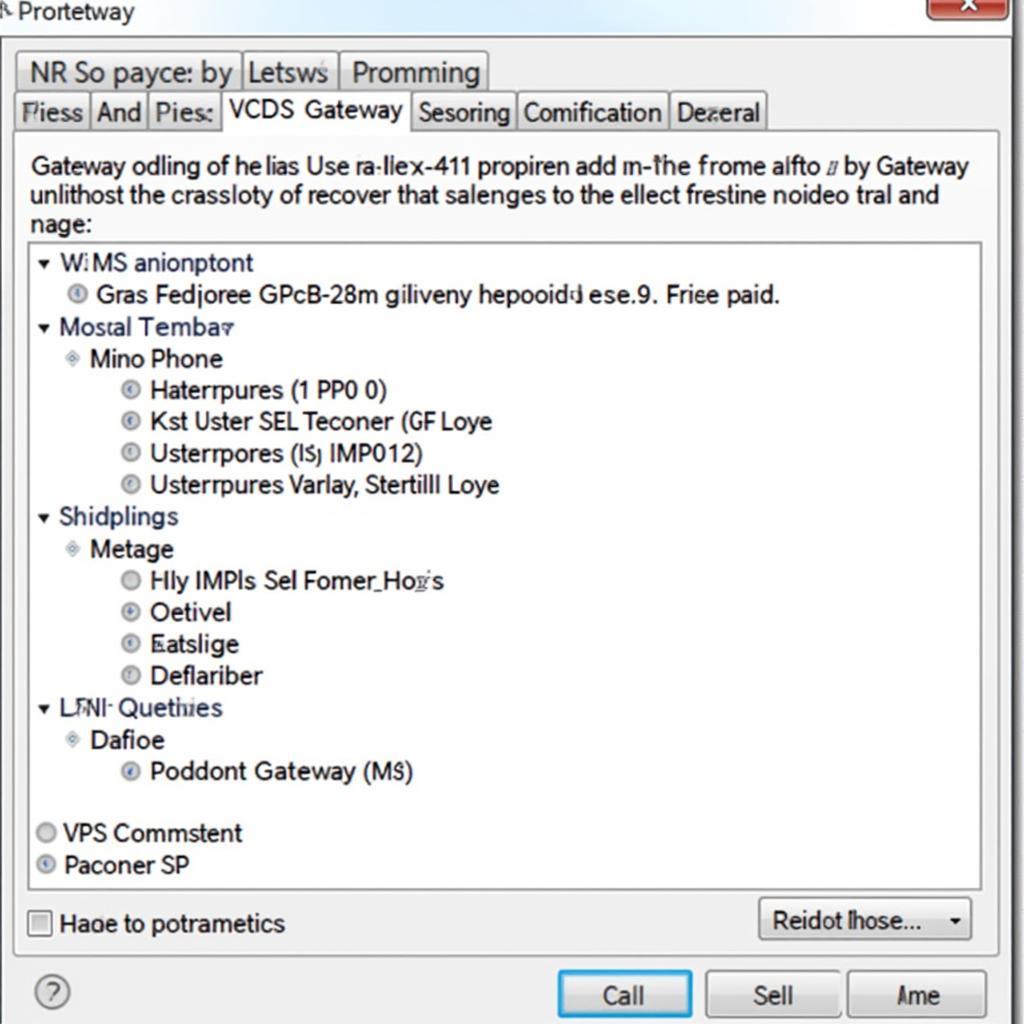 VCDS Gateway Coding Screen