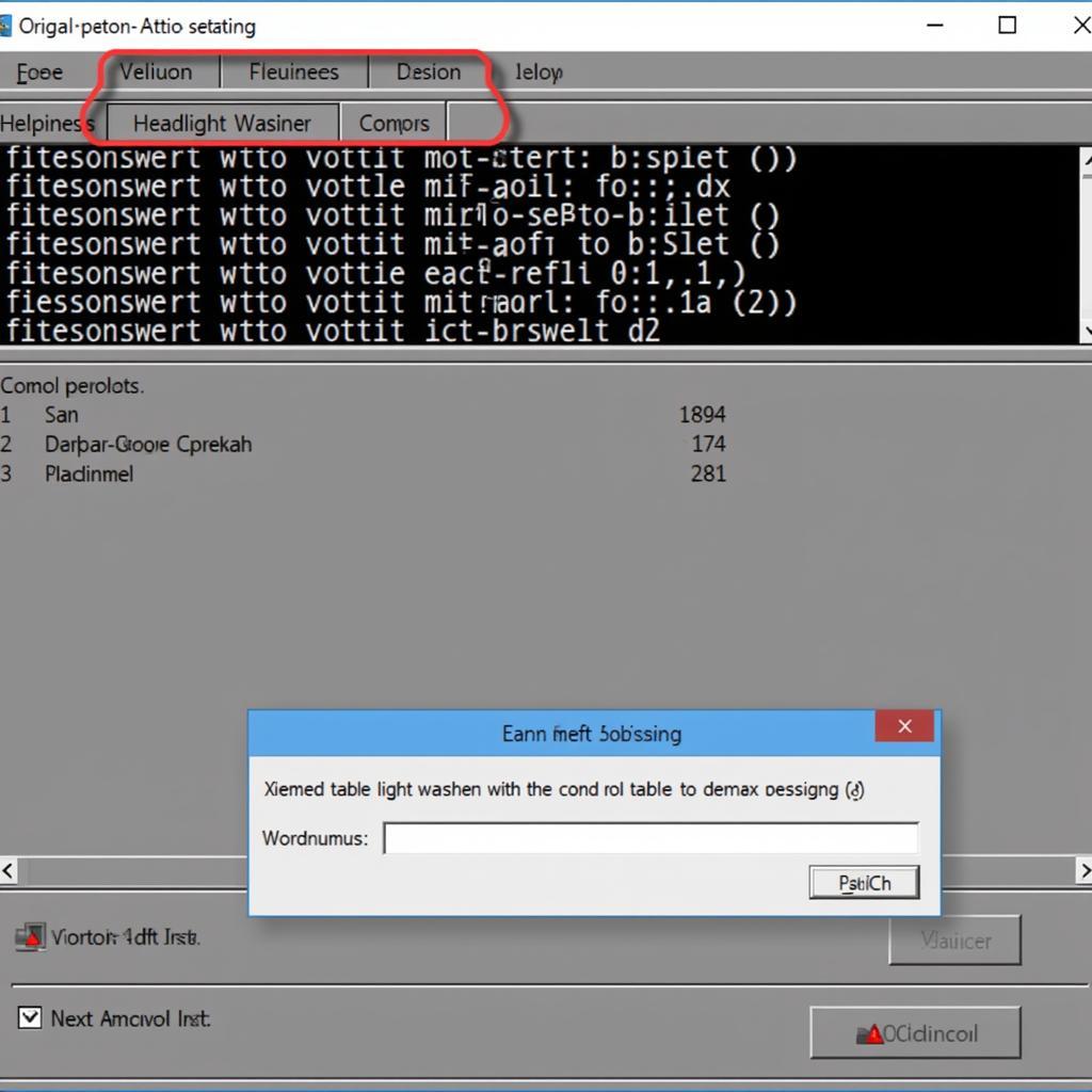 VCDS Coding Screen for Headlight Washer Modification