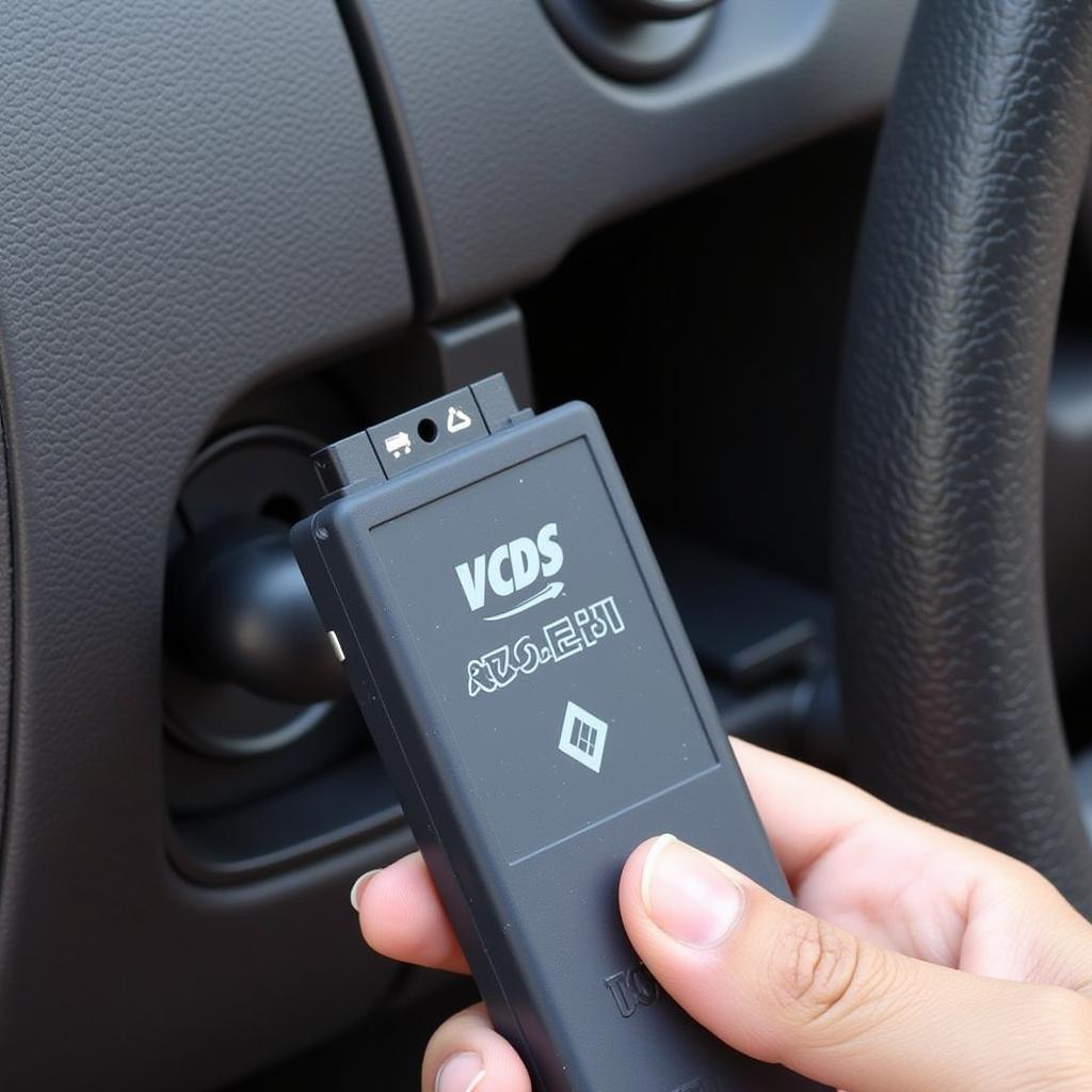 VCDS HEX-NET WiFi Interface Connected to Car OBD-II Port