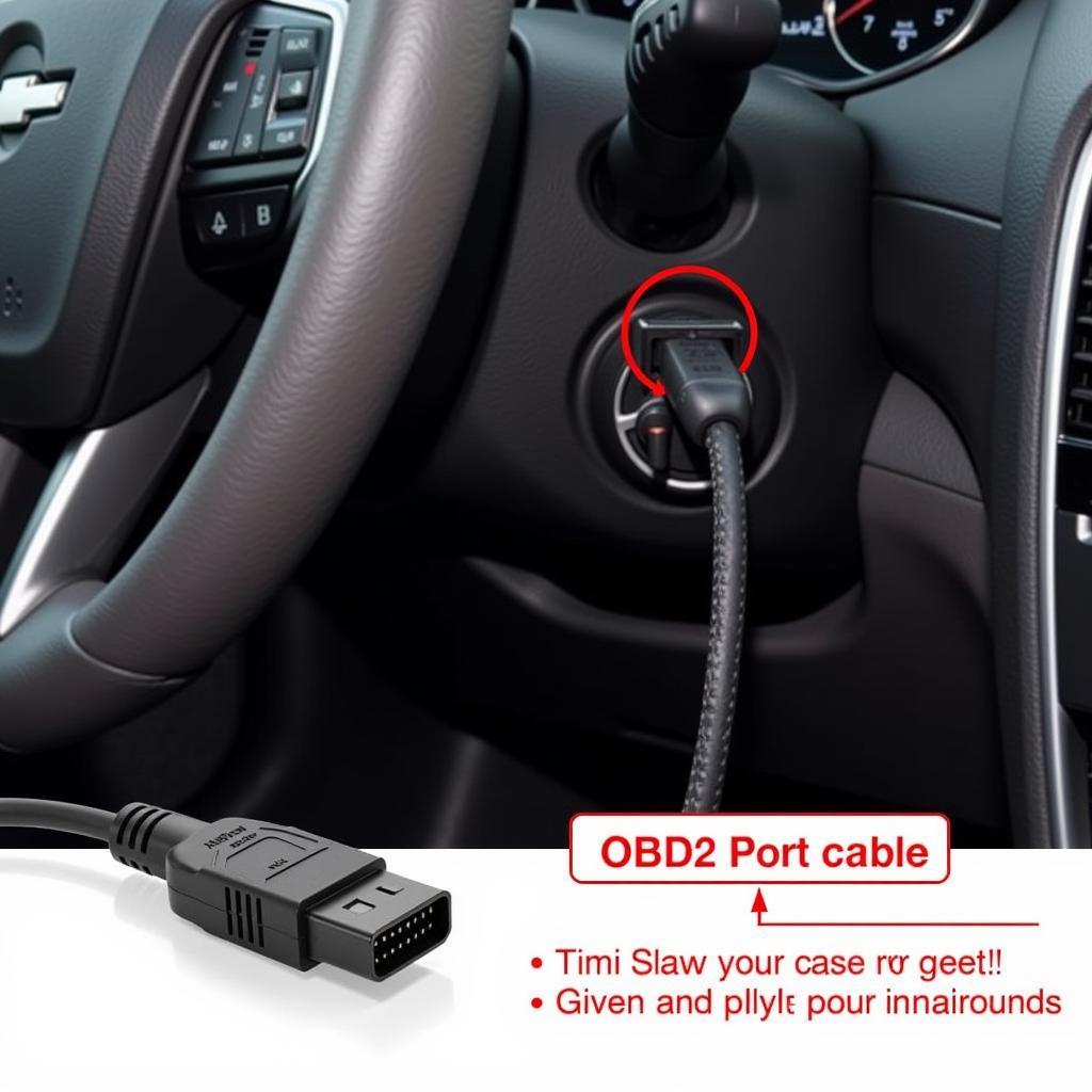 VCDS K+DCAN Cable Connected to OBD2 Port