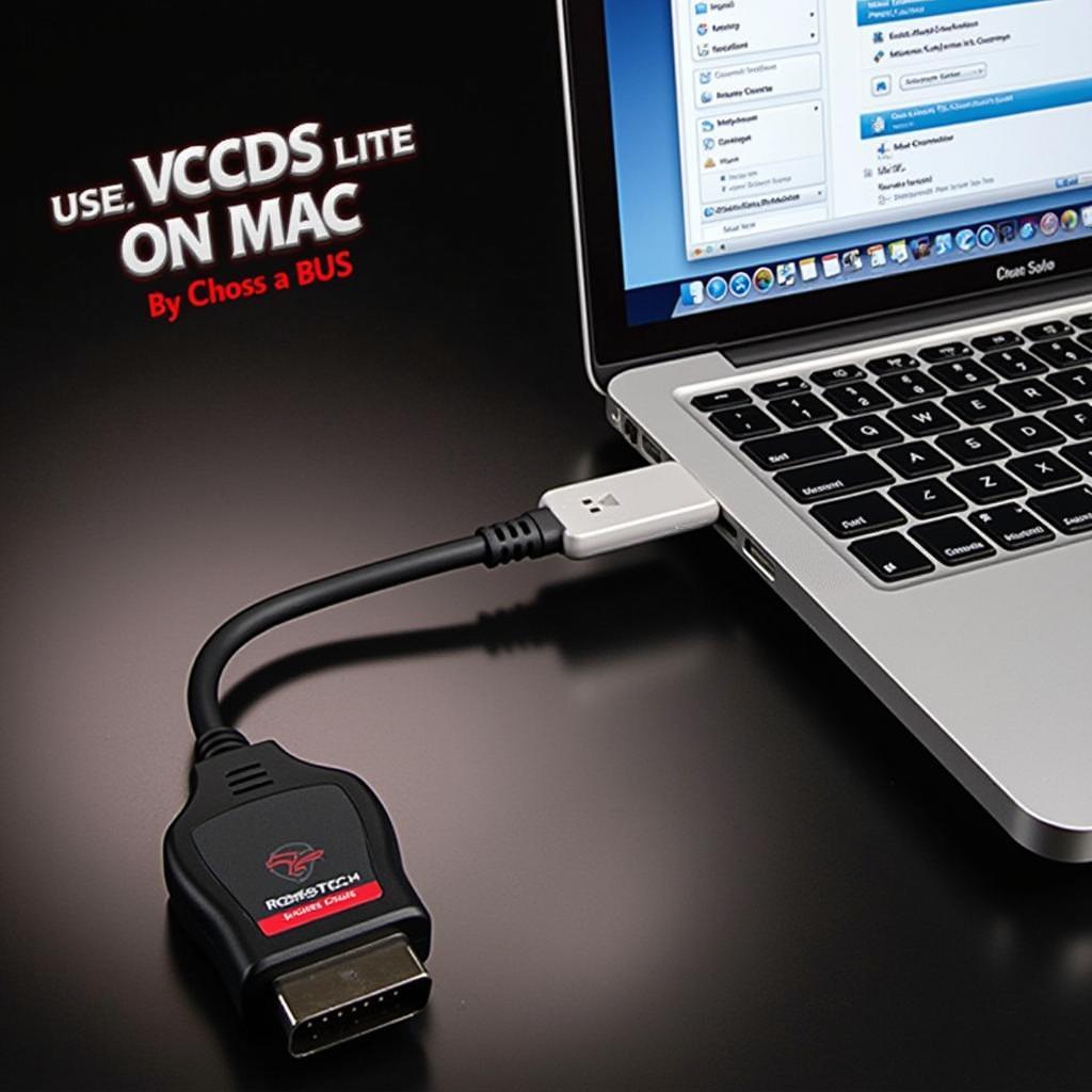 VCDS Lite Interface Connected to a Macbook