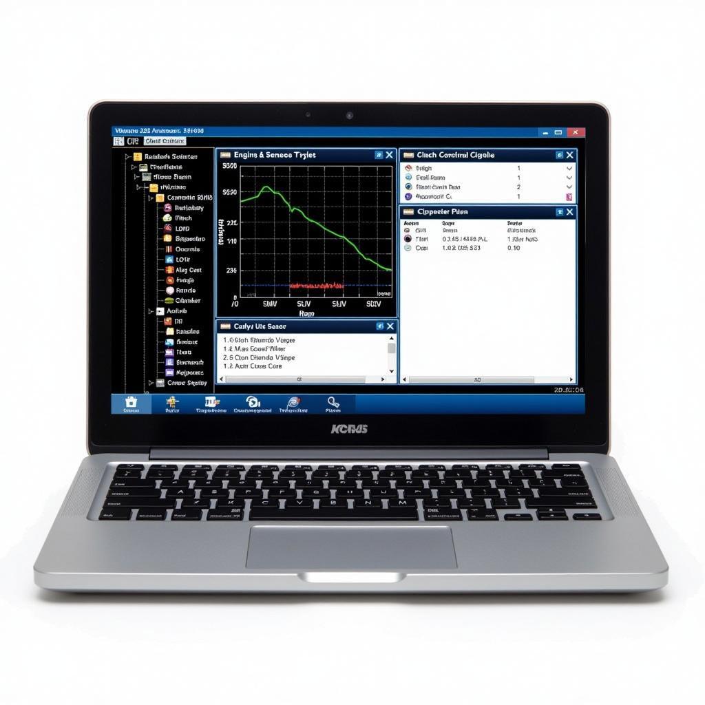 VCDS Live Data Display on a Laptop