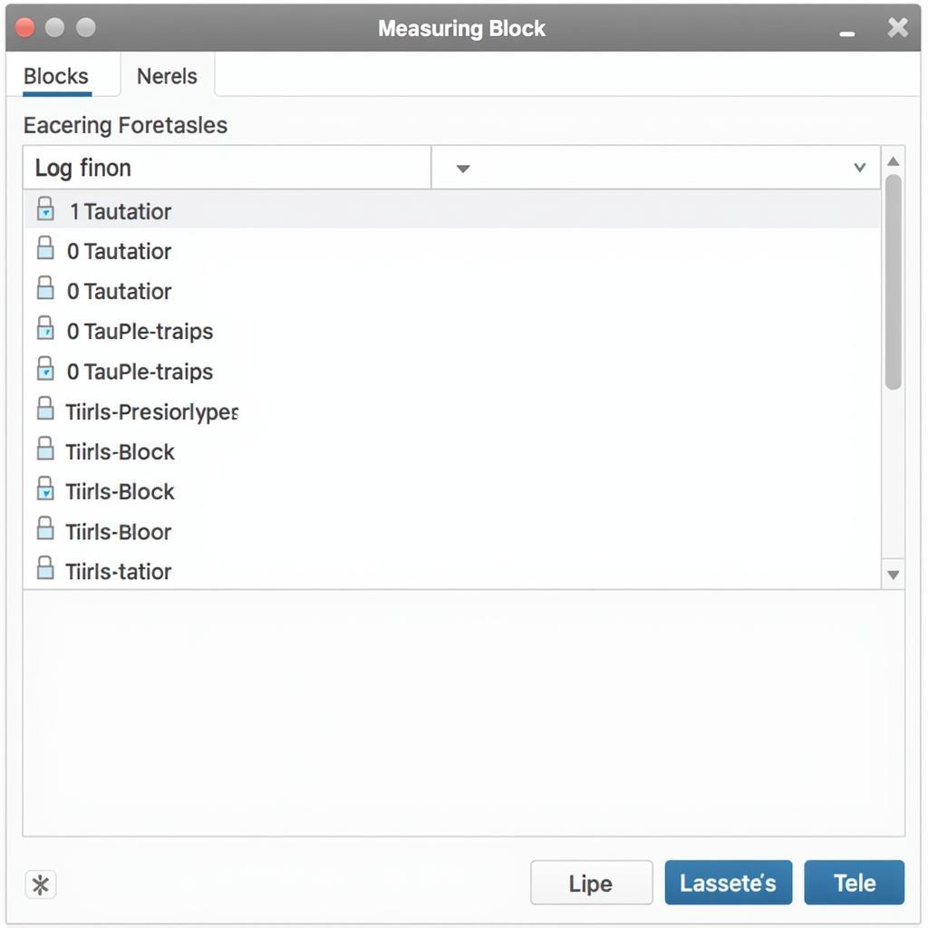 VCDS Measuring Blocks Selection Screen