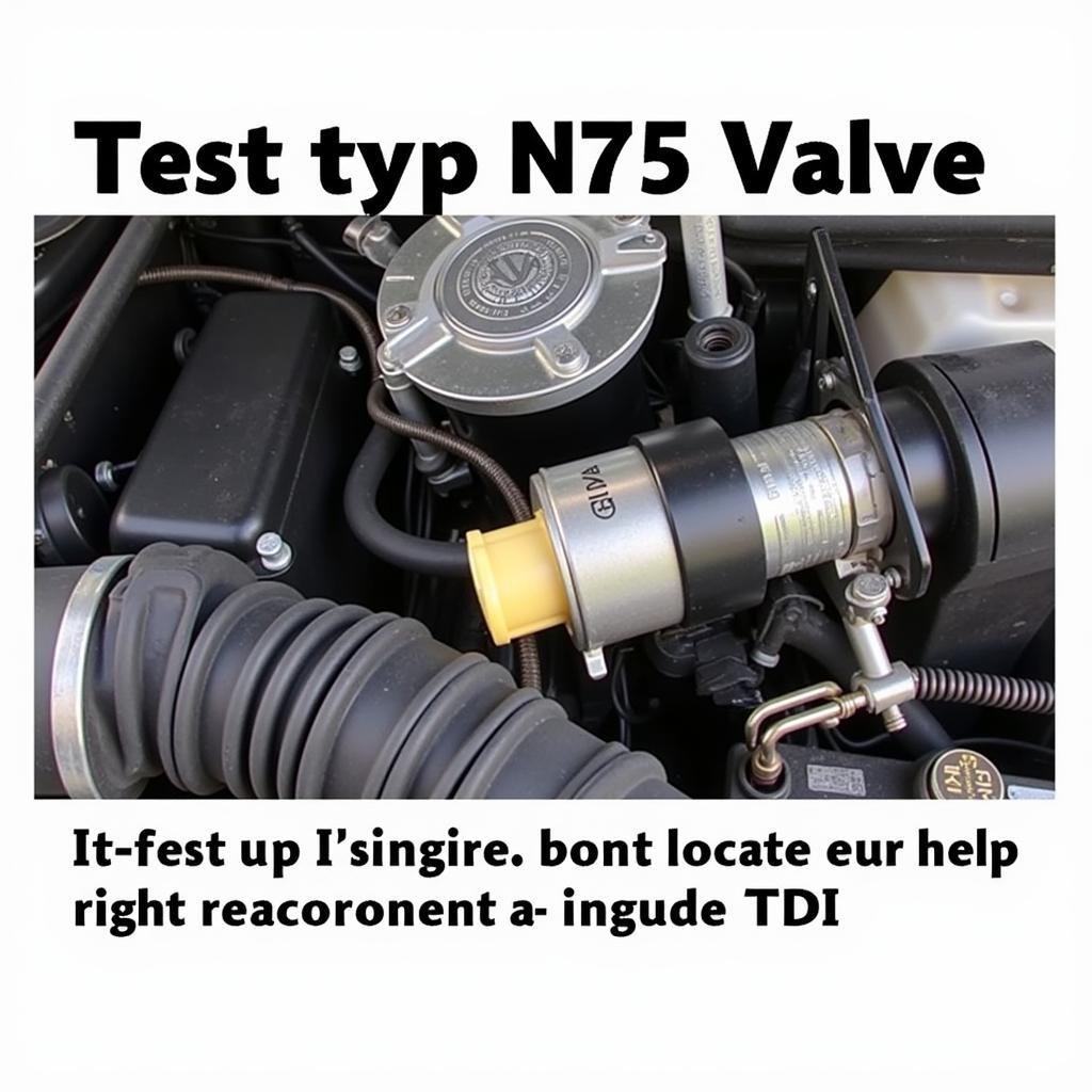 VCDS N75 Valve Location in a TDI Engine