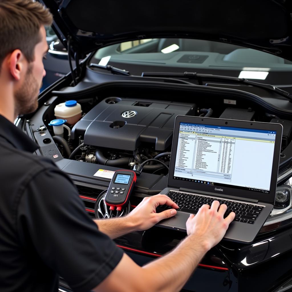 VCDS Scanner Diagnosing Engine Problem