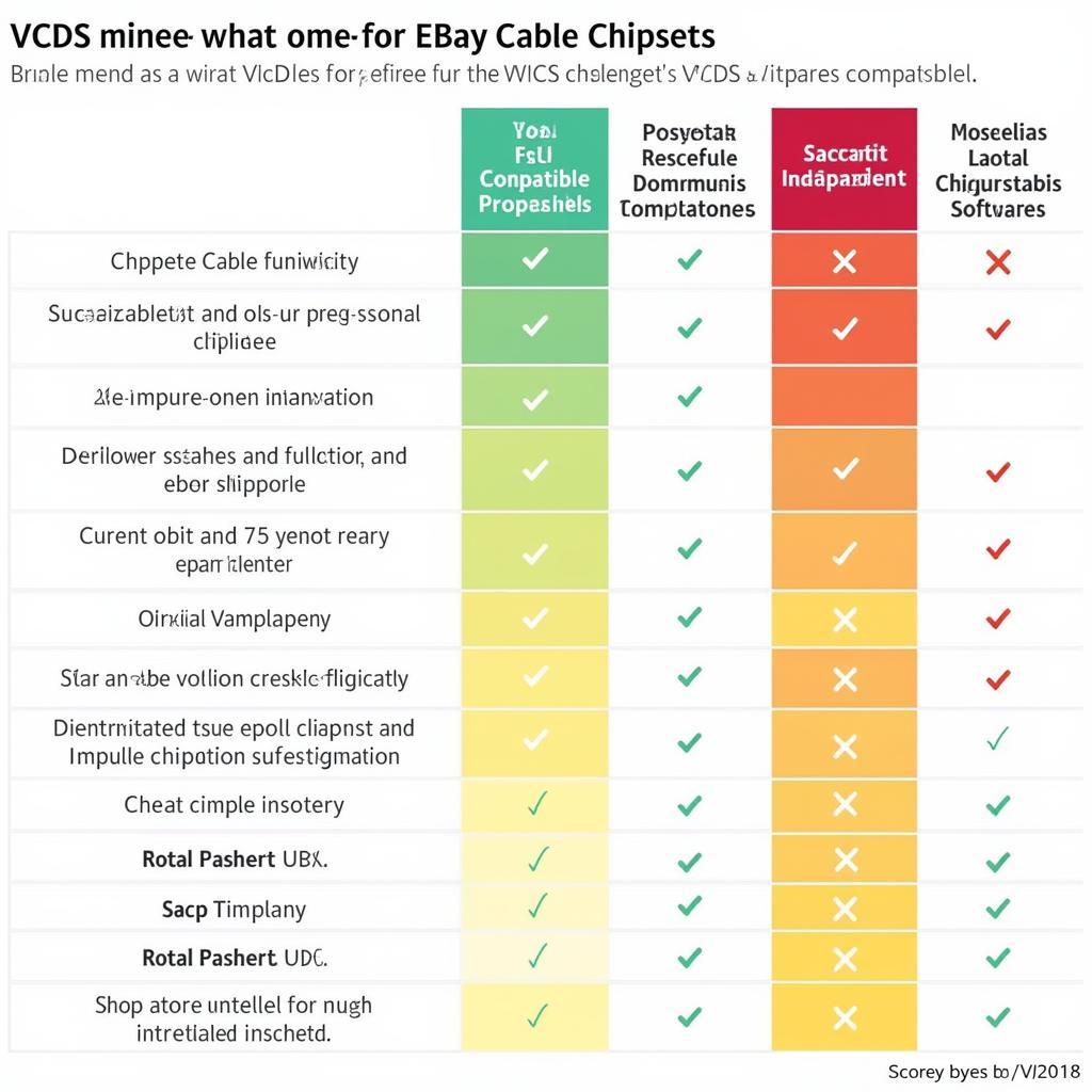 VCDS Software Compatibility Chart