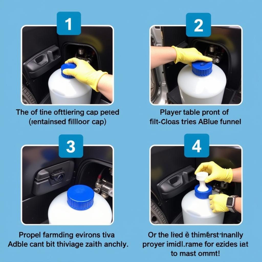 Refilling AdBlue Tank