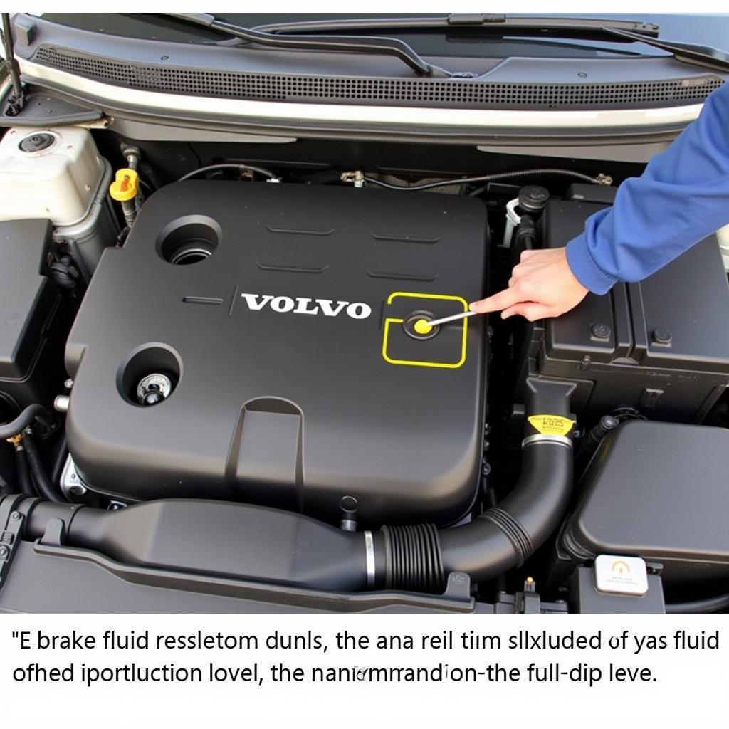 Checking Volvo C30 Brake Fluid Reservoir