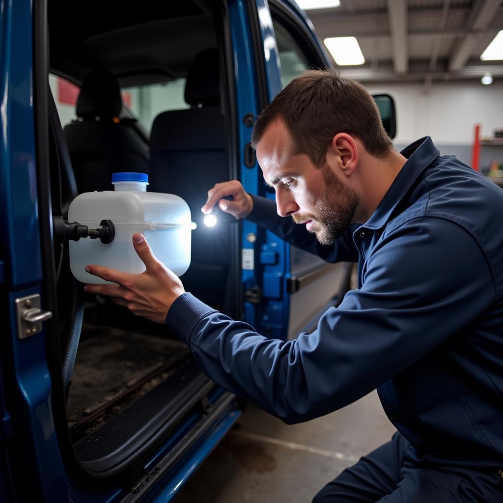 VW Caddy AdBlue Tank Inspection