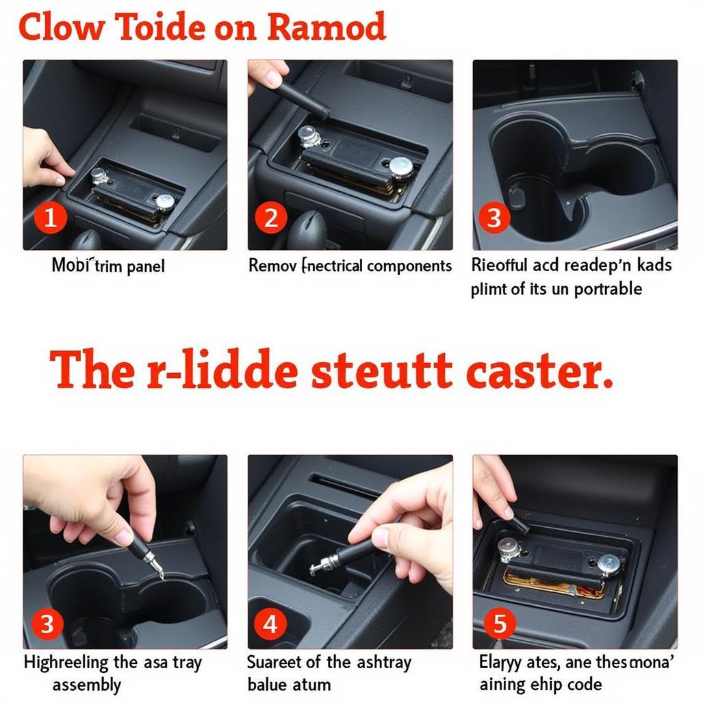 W211 Ashtray Door Repair Process