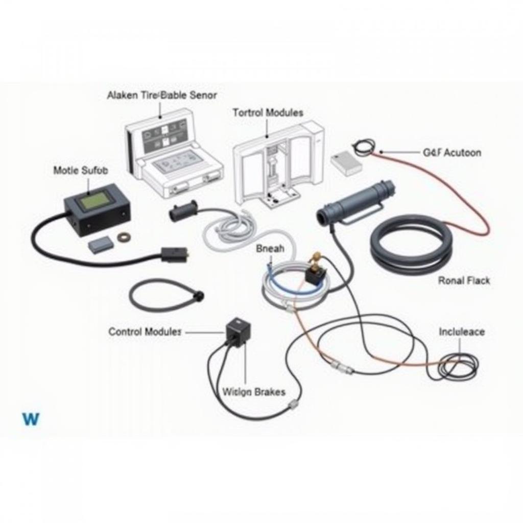 Warner EP400 Brake System Components Diagram