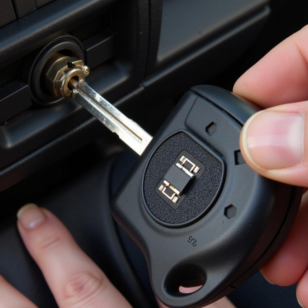 1988 Toyota Supra Ignition Key with Passive Anti-theft Chip