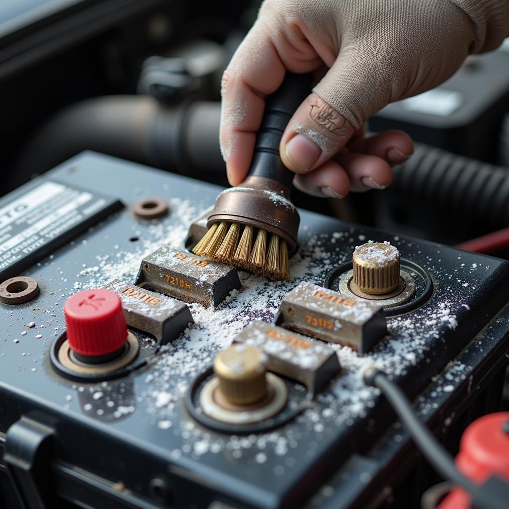 Checking Battery Terminals for Corrosion