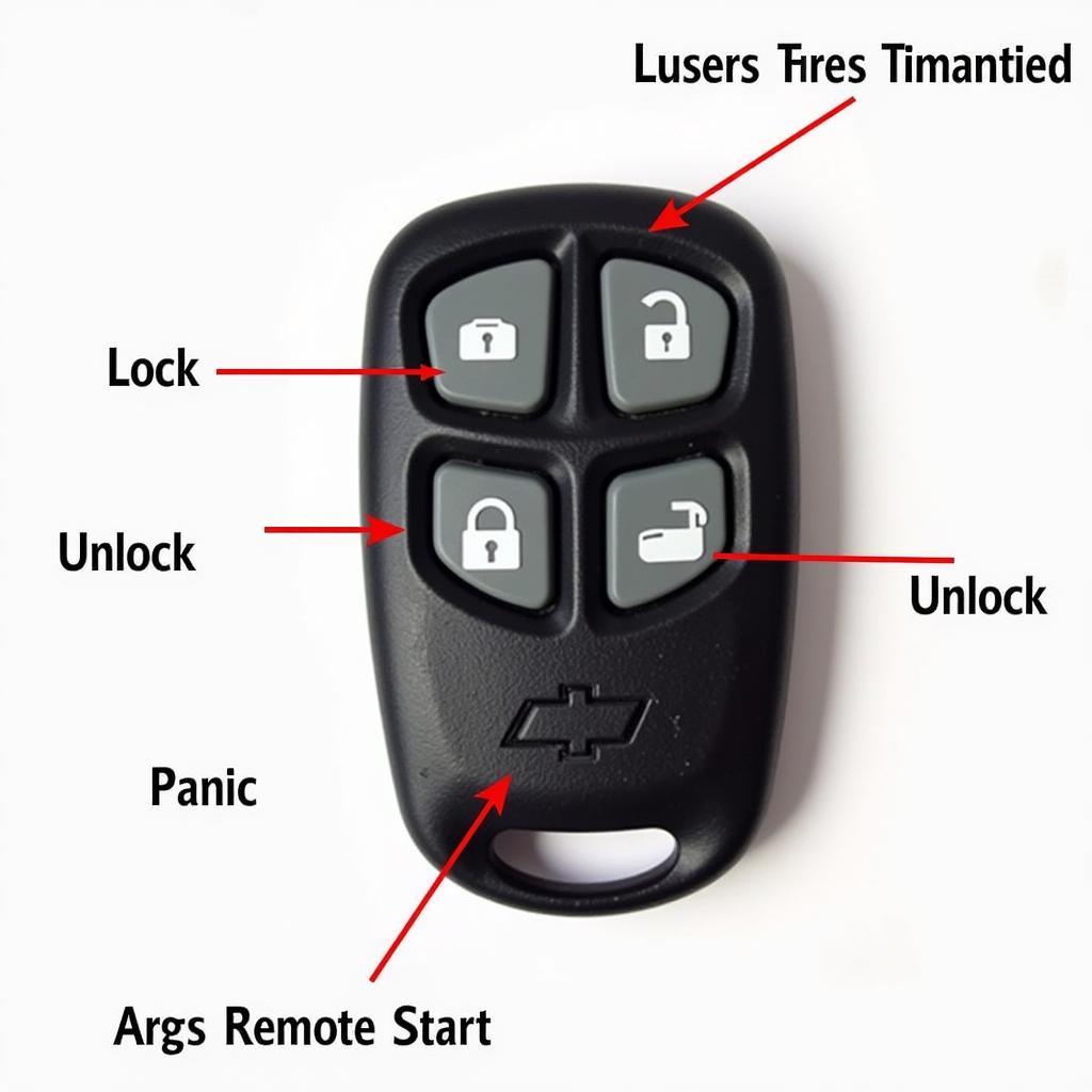 2003 Chevrolet Tahoe Key Fob Functions: Lock, Unlock, Panic, and Remote Start