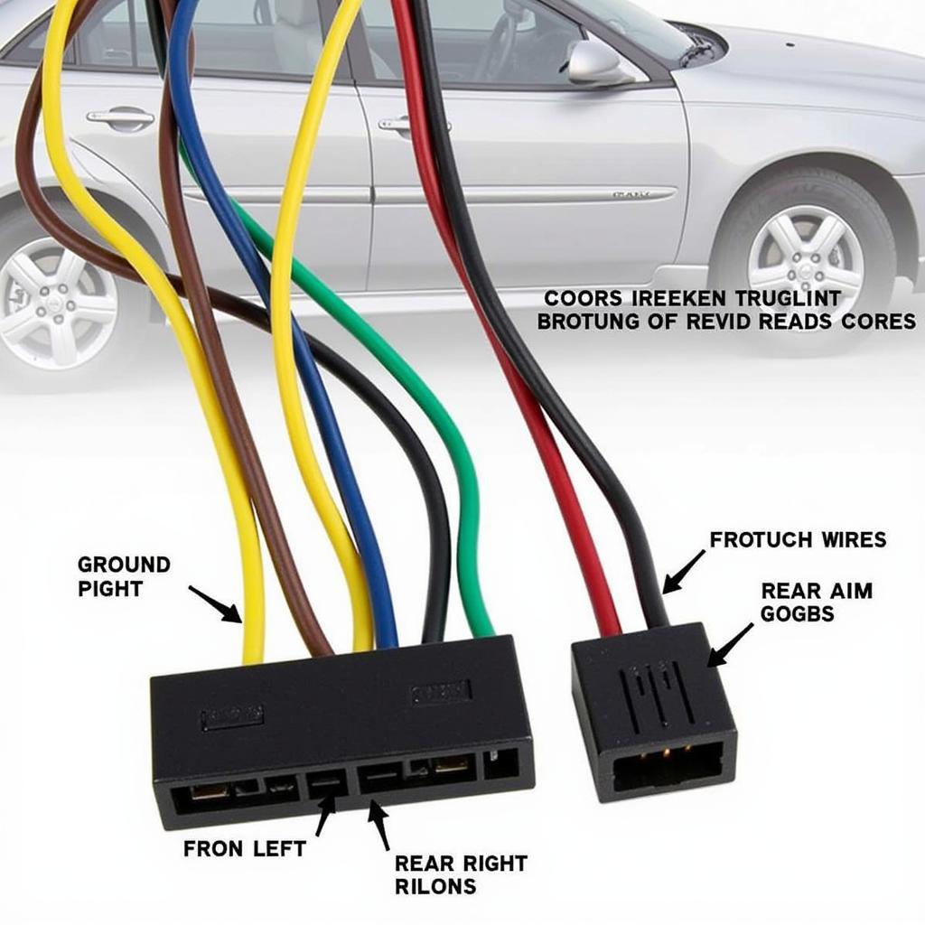 Speaker and Ground Wire Connections in 2004 Pontiac Grand Am