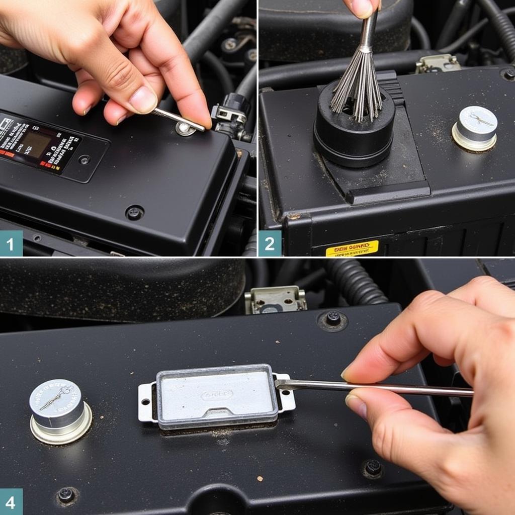 Cleaning Corroded Battery Terminals on a 2006 Mustang GT