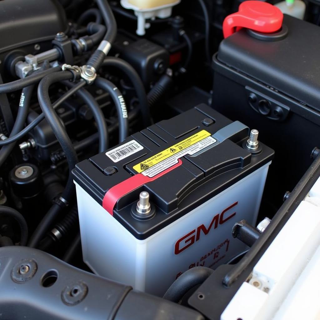 2008 GMC Sierra Battery Location