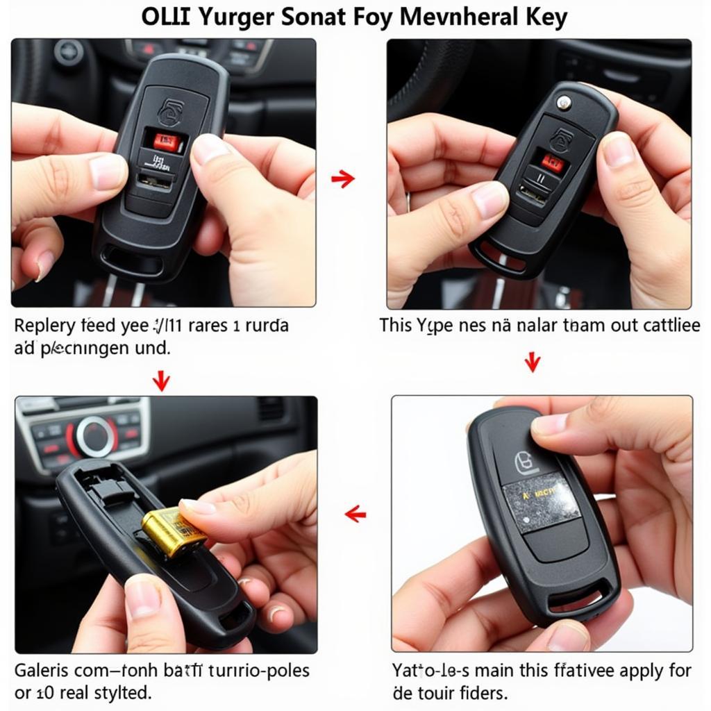 Replacing the battery in a 2011 Hyundai Sonata Key Fob