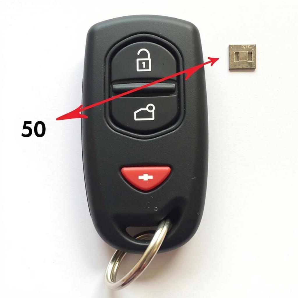 2013 Chevy Sonic Anti-Theft Key Fob with Transponder Chip