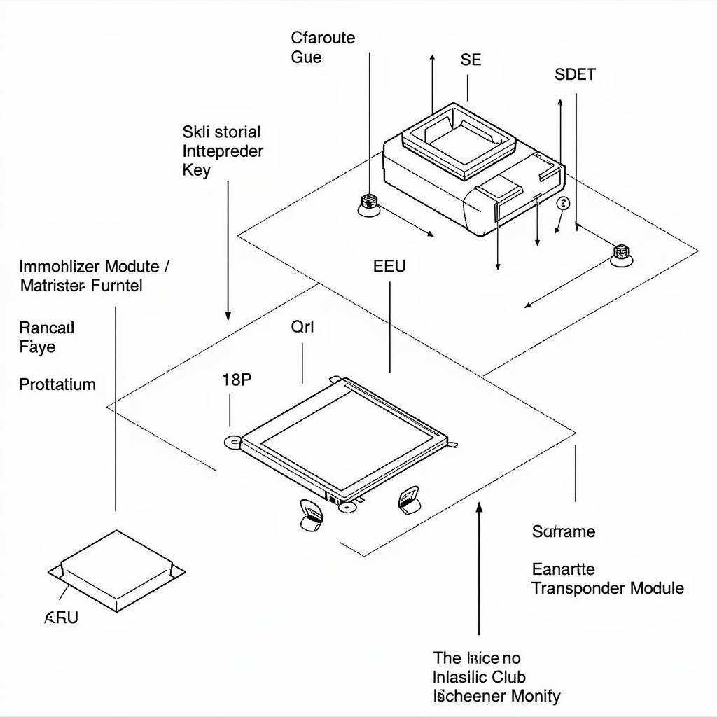 2013 Corolla Anti-theft System Components Diagram