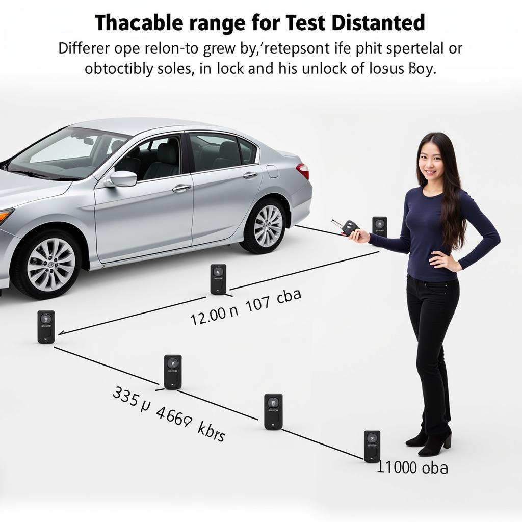 Testing the range of a 2013 Honda Accord key fob