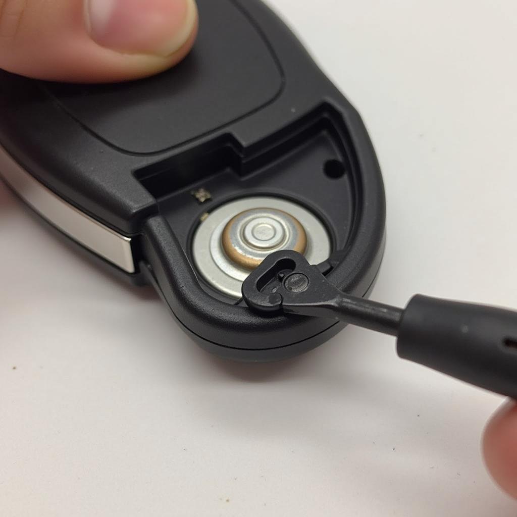 Replacing the battery in a 2016 Toyota Corolla key fob