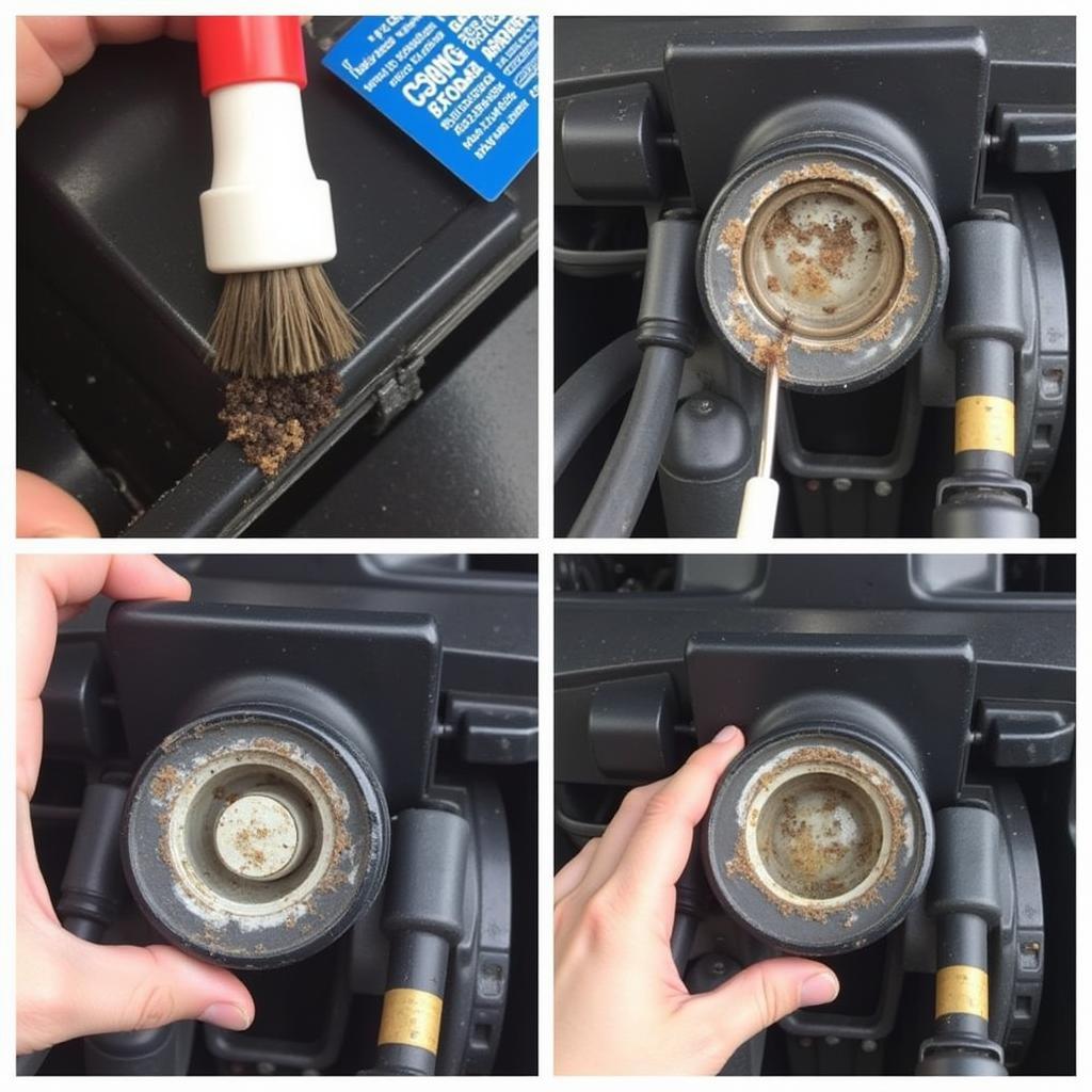 Cleaning Corroded Battery Terminals on a 2018 Jeep Compass