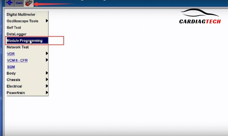 Choose module programming