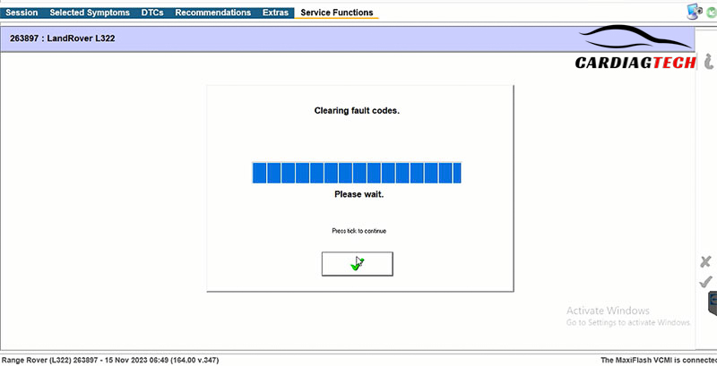 Clear Fault Code U1A35-62 