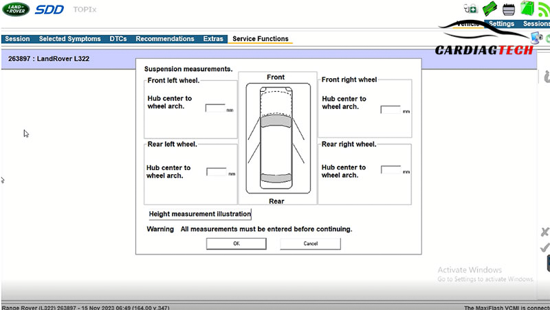 Calibrate the Suspension System