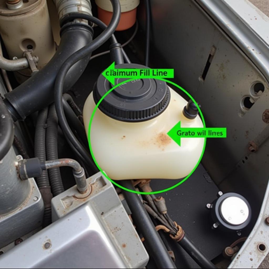 78 VW Bus Brake Fluid Reservoir Check