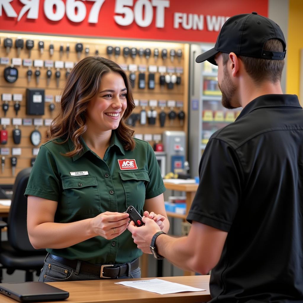 Ace Hardware Key Fob Service Desk