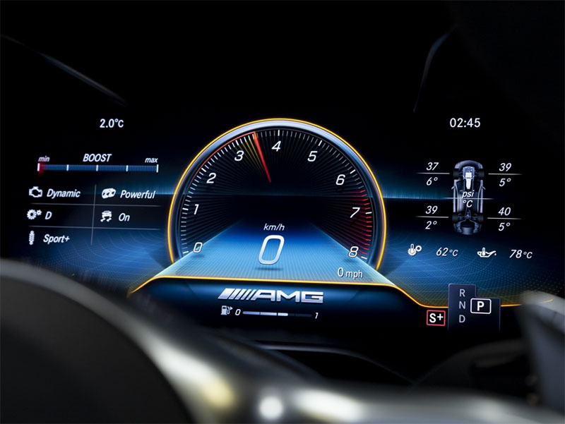 How to Activate the Mercedes AMG Instrument Cluster Menu