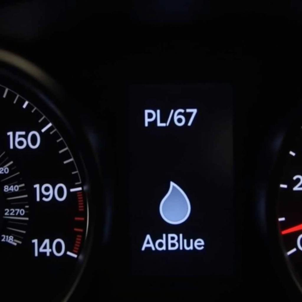 AdBlue Warning Light on Mercedes Dashboard