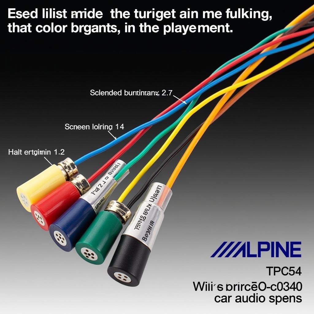 Alpine Wiring Harness Color Codes