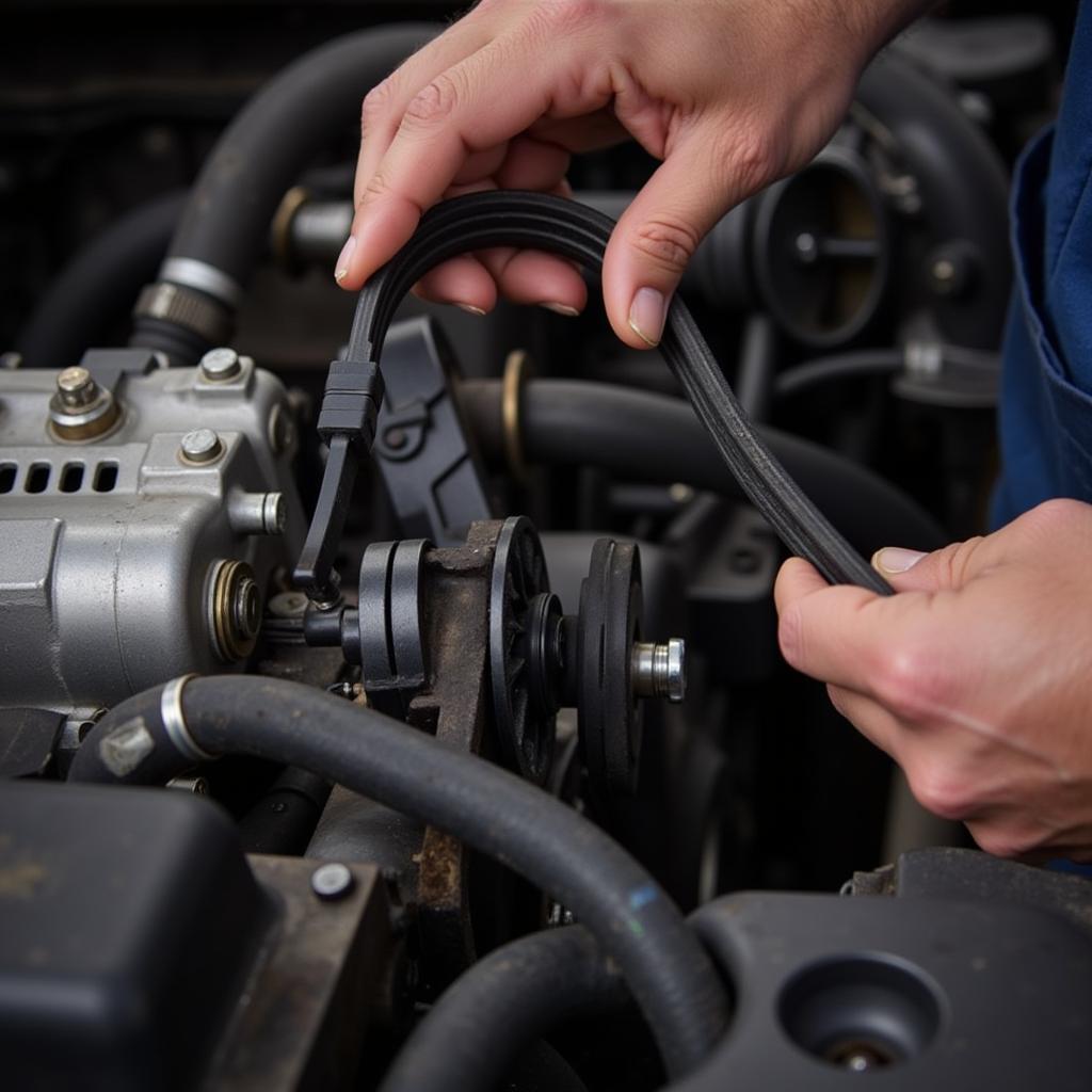 Inspecting the Alternator Belt