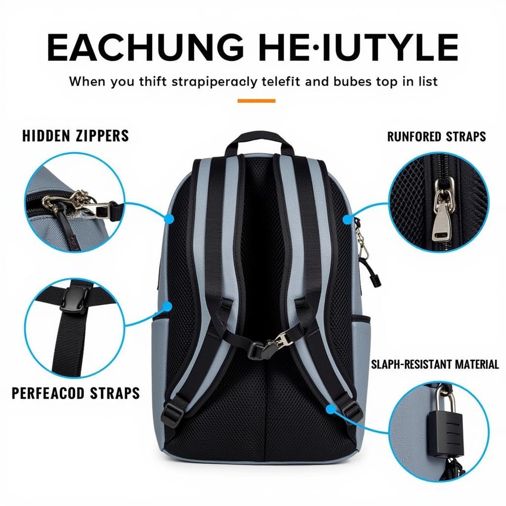 Anti-theft backpack features and benefits