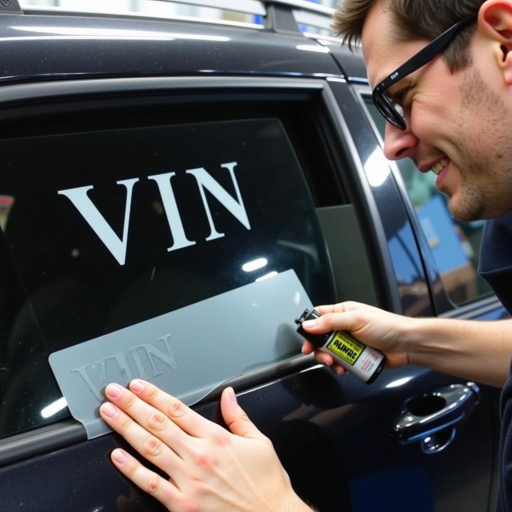 Anti-Theft Etching Process on Car Window