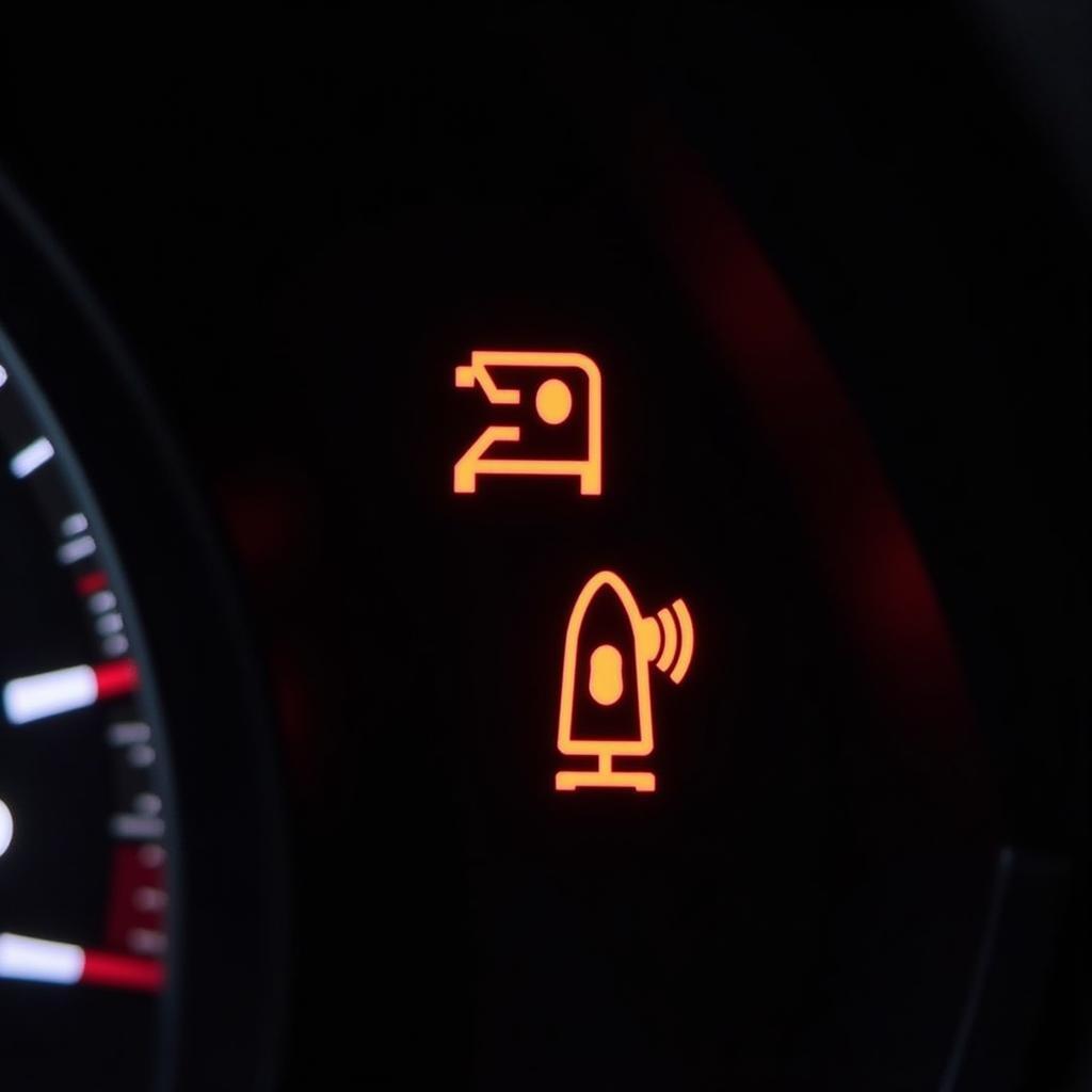 Audi A4 brake light warning illuminated on the dashboard