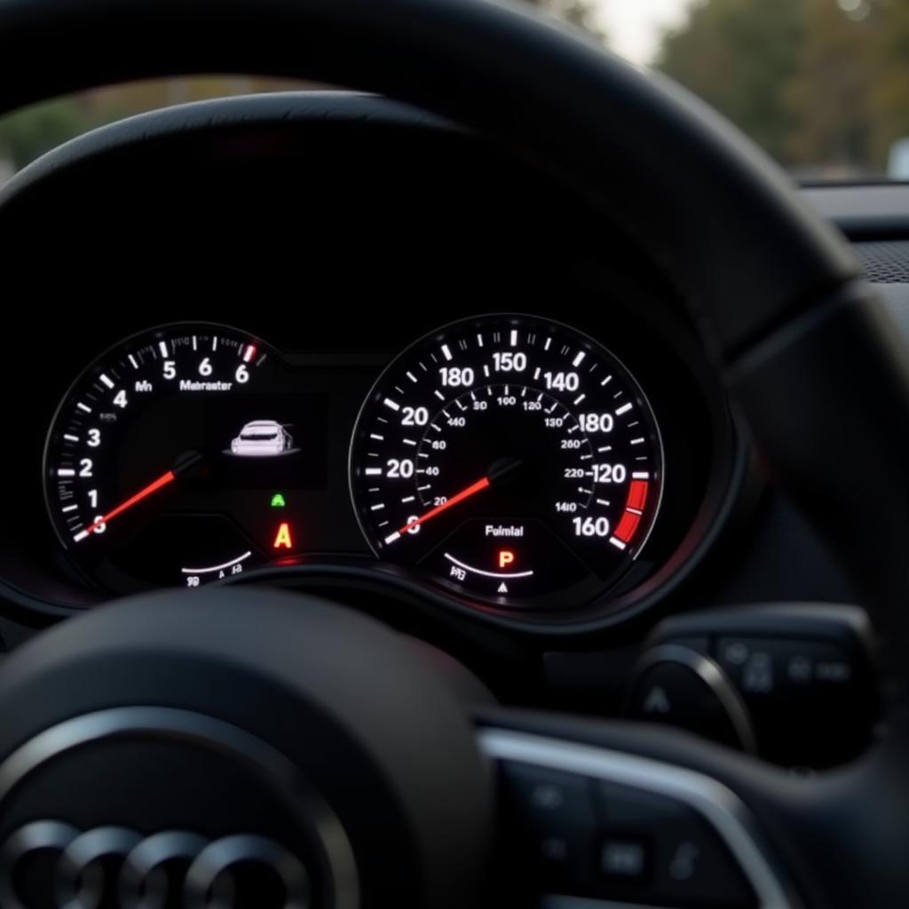 Audi Brake Disc Warning Light on Dashboard